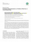 Research paper thumbnail of Periodontal Clinical Parameters as a Predictor of Bite Force: A Cross-Sectional Study