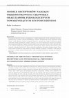 Research paper thumbnail of Modele receptorów narządu przedsionkowego człowieka oraz zjawisk fizjologicznych towarzyszących ich pobudzeniom