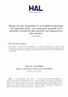 Research paper thumbnail of Hausse des prix immobiliers et accessibilité économique des logements neufs : L'accroissement normatif a-t-il participé à exclure les plus modestes des logements les plus récents ?