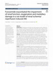 Research paper thumbnail of Furosemide exacerbated the impairment of renal function, oxygenation and medullary damage in a rat model of renal ischemia/reperfusion induced AKI