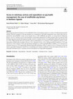 Research paper thumbnail of Access to veterinary services and expenditure on pig health management: the case of smallholder pig farmers in Northern Uganda