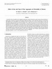 Research paper thumbnail of Effect of size and type of fine aggregates on flowability of mortar