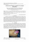 Research paper thumbnail of Actinomycosis of Tongue : Case Report of An Atypical Presentation