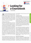 Research paper thumbnail of Looking for a Coursebook