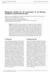 Research paper thumbnail of Monitoring activities for the preservation of an Etruscan hypogeum in unsaturated soil mass