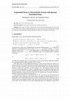 Research paper thumbnail of Exponential Decay in Thermoelastic Systems with Internal Distributed Delay