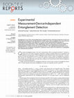 Research paper thumbnail of Experimental Measurement-Device-Independent Entanglement Detection