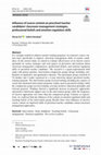 Research paper thumbnail of Influence of course content on preschool teacher candidates’ classroom management strategies, professional beliefs and emotion regulation skills