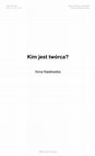 Research paper thumbnail of Kim jest twórca? [Wstęp]