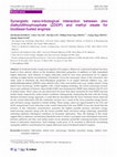 Research paper thumbnail of Synergistic nano-tribological interaction between zinc dialkyldithiophosphate (ZDDP) and methyl oleate for biodiesel-fueled engines