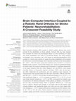 Research paper thumbnail of Brain-Computer Interface Coupled to a Robotic Hand Orthosis for Stroke Patients’ Neurorehabilitation: A Crossover Feasibility Study