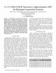 Research paper thumbnail of A 1-V 8-bit 0.95mW successive approximation ADC for biosignal acquisition systems