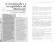 Research paper thumbnail of A contabilidade e a intangibilidade da informação: desafios presentes e futuros para a "ciência dos números