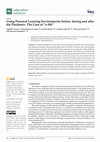 Research paper thumbnail of Using Personal Learning Environments before, during and after the Pandemic: The Case of “e-Me”