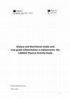 Research paper thumbnail of Dietary and Nutritional Intake and Low-grade Inflammation in Adolescents: the LabMed Physical Activity Study