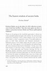 Research paper thumbnail of INTERVIEW: The Eastern wisdom of ancient India