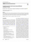 Research paper thumbnail of Complexing agents for metal removal using ultrafiltration membranes: a review