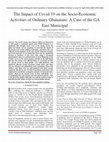 Research paper thumbnail of The Impact of Covid-19 on the Socio-Economic Activities of Ordinary Ghanaians: A Case of the GA East Municipal