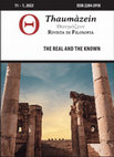 Research paper thumbnail of S. De Bianchi, L. Giovannetti (eds.), The Real and the Known