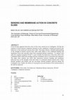 Research paper thumbnail of Bending and membrane action in concrete slabs