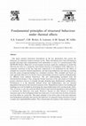 Research paper thumbnail of Fundamental principles of structural behaviour under thermal effects