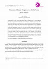 Research paper thumbnail of Grammatical Gender Assignment on Arabic Nouns: Saudi Dialects