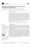 Research paper thumbnail of Modulation of Endothelial Function by TMAO, a Gut Microbiota-Derived Metabolite