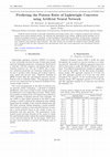 Research paper thumbnail of Predicting the Poisson Ratio of Lightweight Concretes using Artificial Neural Network