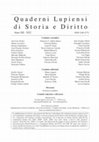 Research paper thumbnail of P. Gröschler, F. Lamberti, Introduzione / Einleitung [Atti Colloquio Villa Vigoni, 9-12 dicembre 2021], in Quaderni Lupiensi di Storia e Diritto 12, 2022, p. 155-159