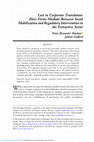 Research paper thumbnail of Lost in Corporate Translation: How Firms Mediate Between Social Mobilization and Regulatory Intervention in the Extractive Sector