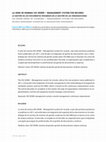 Research paper thumbnail of La serie de normas ISO 30300 - management system for records: la gestión de los documentos integrada en la gestión de las organizaciones