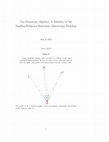 Research paper thumbnail of Via Geometric Algebra: A Solution to the Snellius-Pothenot Resection (Surveying) Problem