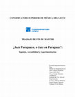 Research paper thumbnail of Jazz Paraguayo o Jazz en Paraguay