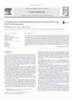 Research paper thumbnail of A coupled model of submerged vegetation under oscillatory flow using Navier–Stokes equations