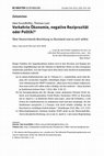 Research paper thumbnail of Verkehrte Ökonomie, negative Reziprozität oder Politik? Über Deutschlands Beziehung zu Russland und zu sich selbst