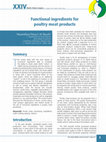 Research paper thumbnail of Functional ingredients for poultry meat products