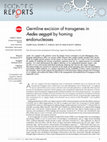 Research paper thumbnail of Germline excision of transgenes in Aedes aegypti by homing endonucleases