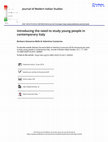 Research paper thumbnail of Introducing the need to study young people in contemporary Italy