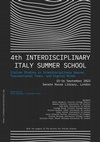 Research paper thumbnail of 4th INTERDISCIPLINARY ITALY SUMMER SCHOOL