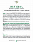 Research paper thumbnail of Além do made in...: Uma análise exploratória das teorias acerca do comportamento de compra de produtos importados