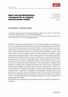 Research paper thumbnail of Sport and deradicalization: a proposal for an analysis and prevention model