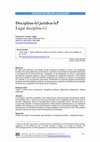 Research paper thumbnail of Disciplina-(s) jurídica-(s)