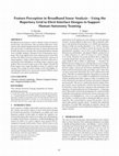 Research paper thumbnail of Feature Perception in Broadband Sonar Analysis – Using the Repertory Grid to Elicit Interface Designs to Support Human-Autonomy Teaming