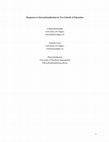 Research paper thumbnail of Responses to Internationalisation in Two Schools of Education