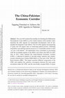 Research paper thumbnail of The China-Pakistan Economic Corridor: Tapping Potential to Achieve the 2030 Agenda in Pakistan