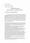 Research paper thumbnail of Ecumenism and its reception A study in the orthodox Greek speaking environment