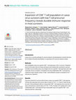 Research paper thumbnail of Expansion of CD8+ T cell population in Lassa virus survivors with low T cell precursor frequency reveals durable immune response in most survivors