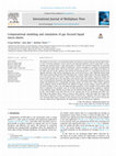 Research paper thumbnail of Computational modeling and simulation of gas focused liquid micro-sheets