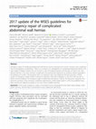 Research paper thumbnail of 2017 update of the WSES guidelines for emergency repair of complicated abdominal wall hernias