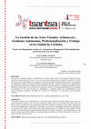 Research paper thumbnail of La Gestión de las Artes Visuales: Artistas-etc., Gestiones Autónomas, Profesionalización y Trabajo en la Ciudad de Córdoba